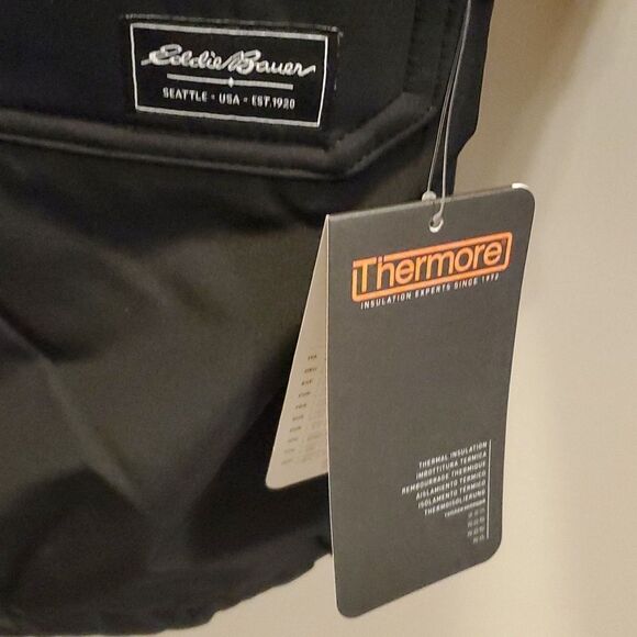 Eddie Bauer jacket womens size small black coat thermore insulated parka - Picture 11 of 16